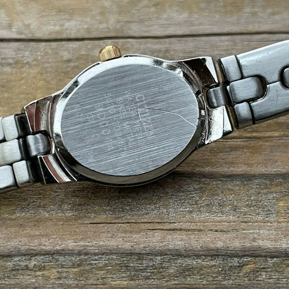 Citizen Quartz Ladies Watch Double Tone Goldlight Gunmetal Tone Analog Wrist Wa - Picture 12 of 12